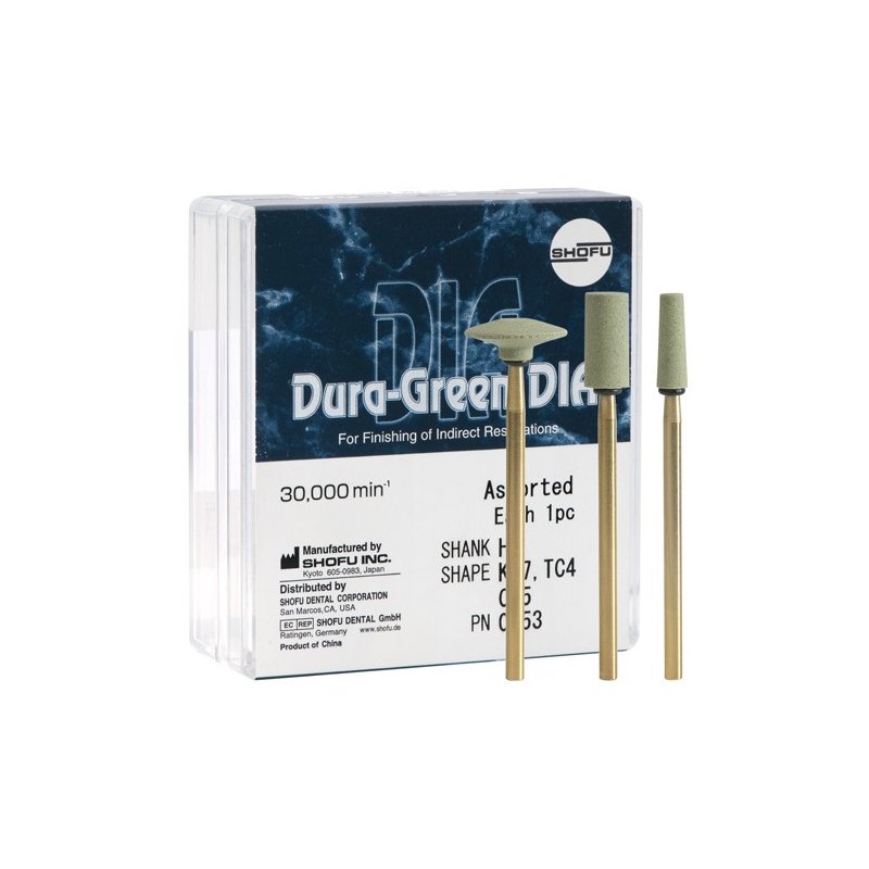 Kit Abrasivos Shofu Dura-Green Dia TC4, KN7, CY5