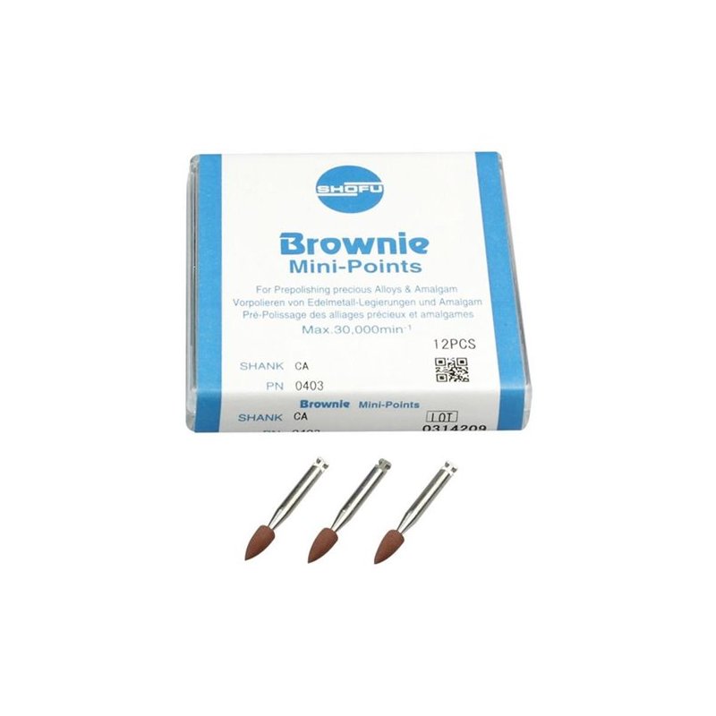 Polidores Shofu Brownie Mini-Pontas CA - 12Un