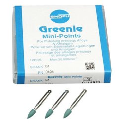 Polidores Shofu Greenie Mini-Pontas CA - 12Un