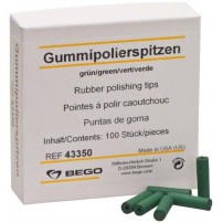 BEGO Borrachas de polimento Verdes Cilindro - 100Un.