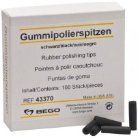 BEGO Borrachas de polimento pretas Cilindro - 100Un.