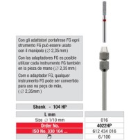 Adaptador HP para FG edenta 4022