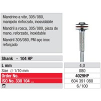Mandril reforçado para discos