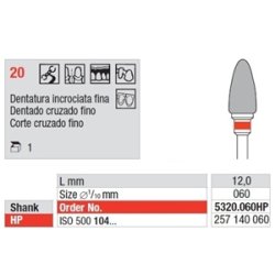 Broca Tungstenio Corte Cruzado Fino 5320.060