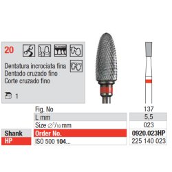 Broca Tungstenio Corte Cruzado Fino 0920.023HP
