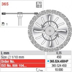 Disco Diamantado Edenta Flex 365 Gão Médio Ø45