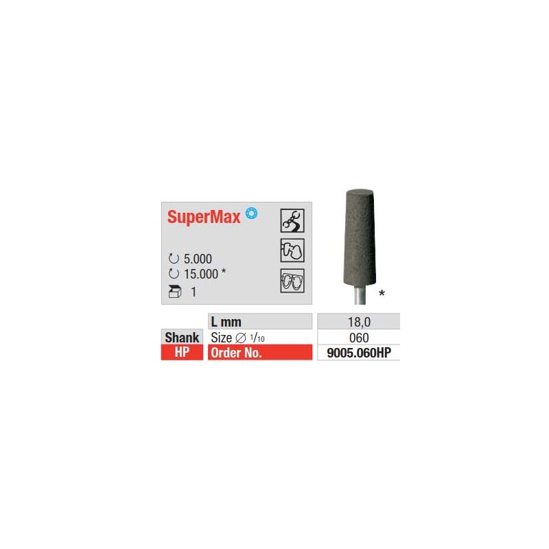 Polidor de Diamante Sinterizado Edenta Supermax 9005.060