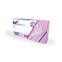Luvas Nitrilo Rosa Sem Pó - S