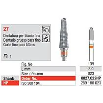 Broca Edenta Tungstenio para Titanio 0827.023HP