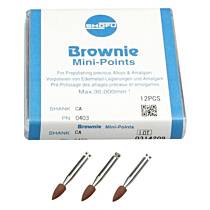 Polidores Shofu Brownie em mini pontas chama