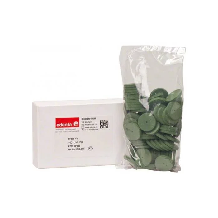 Rodas de borracha verdes Edenta